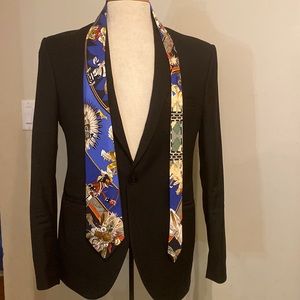 Hermes Vintage scarf print silk mens tie kachinas